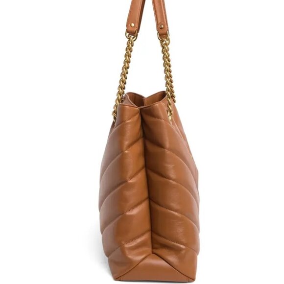 NWT Rebecca Minkoff Edie MAXI LARGE Leather Shoulder Tote Caramello AUTHENTIC - Picture 3 of 11